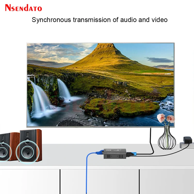 HD 비디오 송신기 리시버 LAN 확장기, 250m HDMI 확장기, TCP IP 1080P HDMI IR 확장기, Cat5e/6