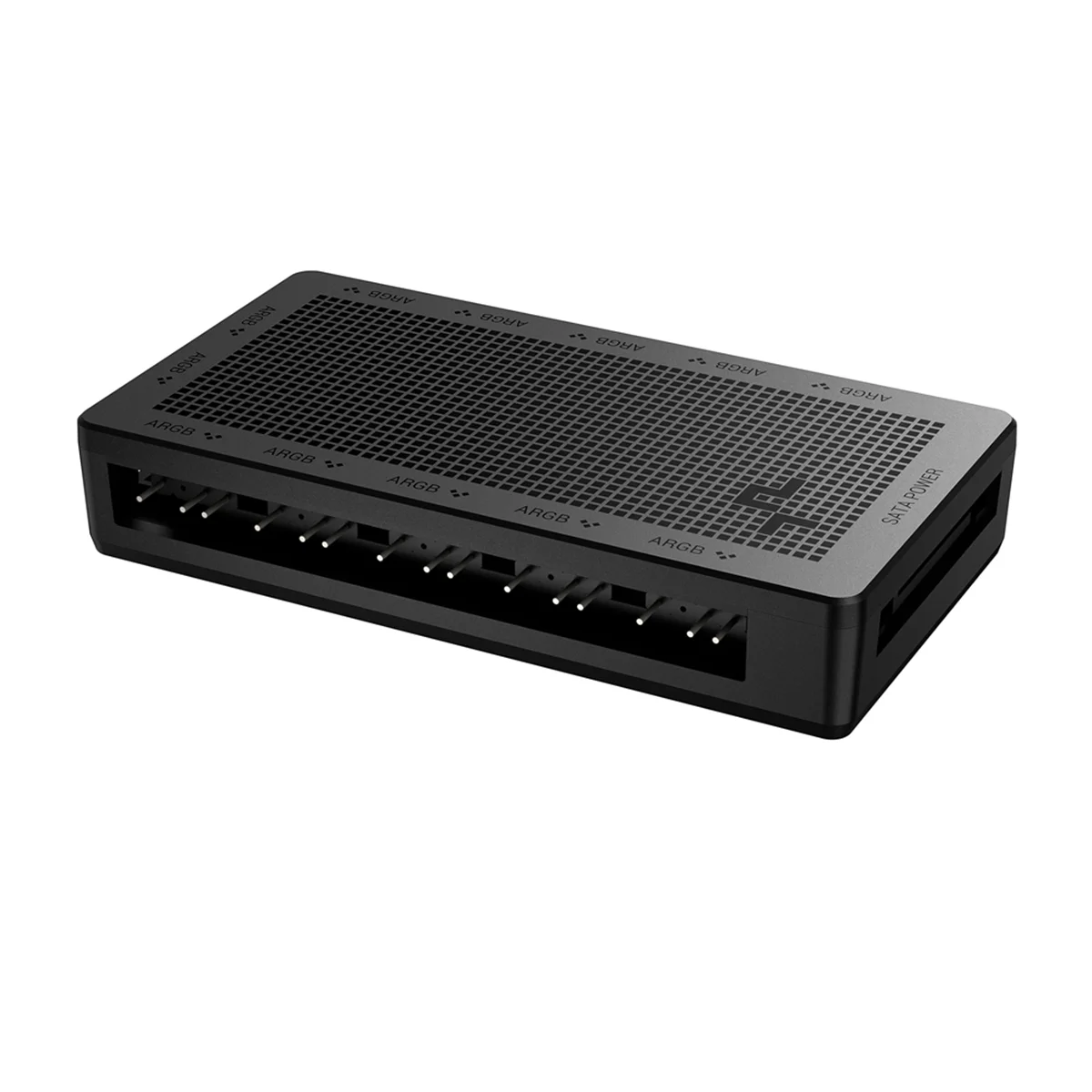 SLQZT SC700 A-RGB Fan Hub, 12 พอร์ต 5V 3Pin ARGB Fan HUB, การออกแบบแบ็คเพลนแม่เหล็ก, เหมาะสําหรับ 5V 3-Pin, SATA Powered