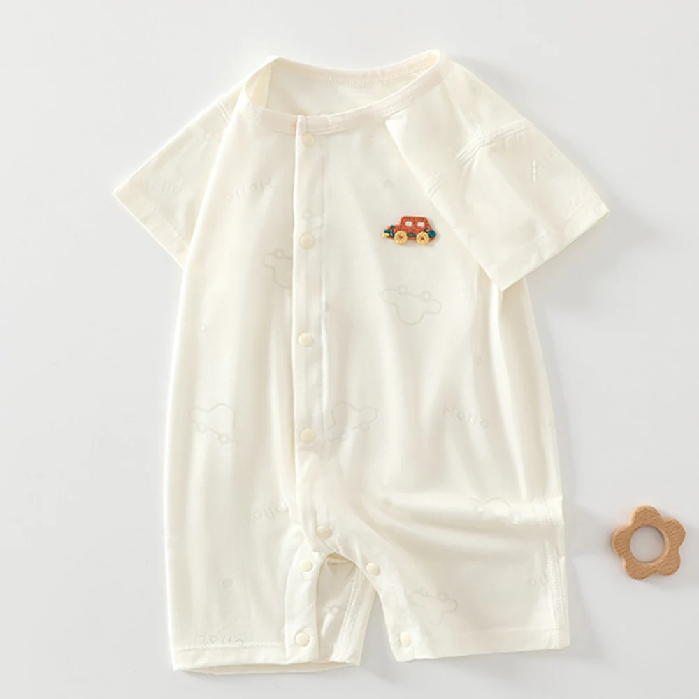 Baby Boy Clothes Summer Thin Type New Arrival 2025 Baby Rompers Short Sleeve Cute Unisex Newborn Jumpsuit
