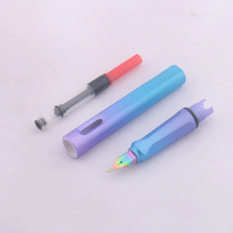 High quality brand fashion color Gradient EF Nib BLUE purple aurora Fountain Pen Stationery Office school supplies image 6
