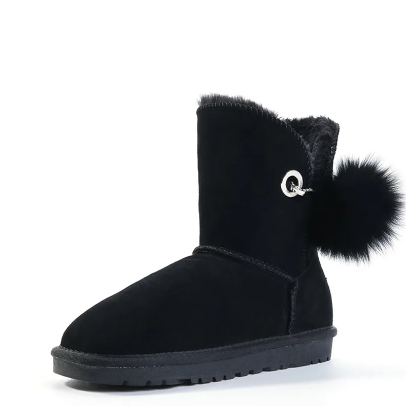 Stivali da neve di marca di alta qualità moda donna vera pelle Australia stivali da neve classici da donna scarpe da neve invernali da donna