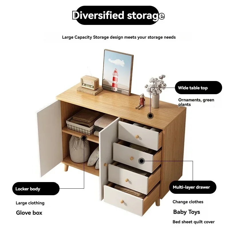 Bucket Cabinet, Household Five Bucket Cabinet, Crevice Cabinet, Bed Tail Cabinet, Living Room Wall Storage Drawer Cabinet