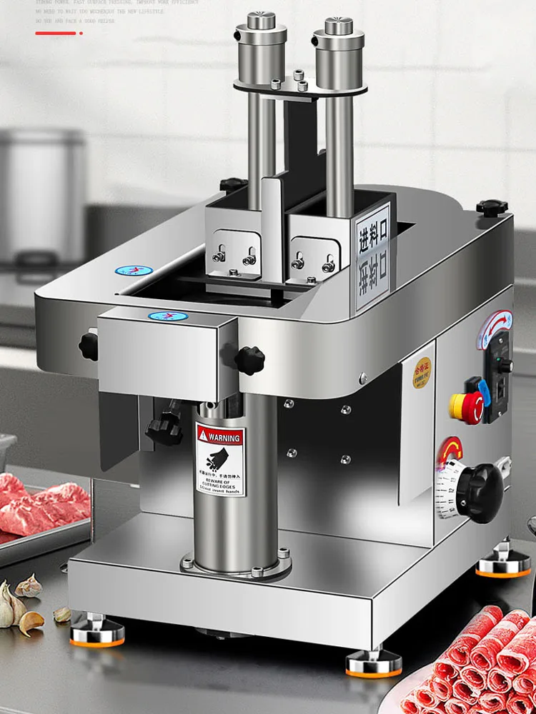 Small Meat Cutting Machine Meat Slicer Fully Automatic Commercial Beef Meat Cutting Machine