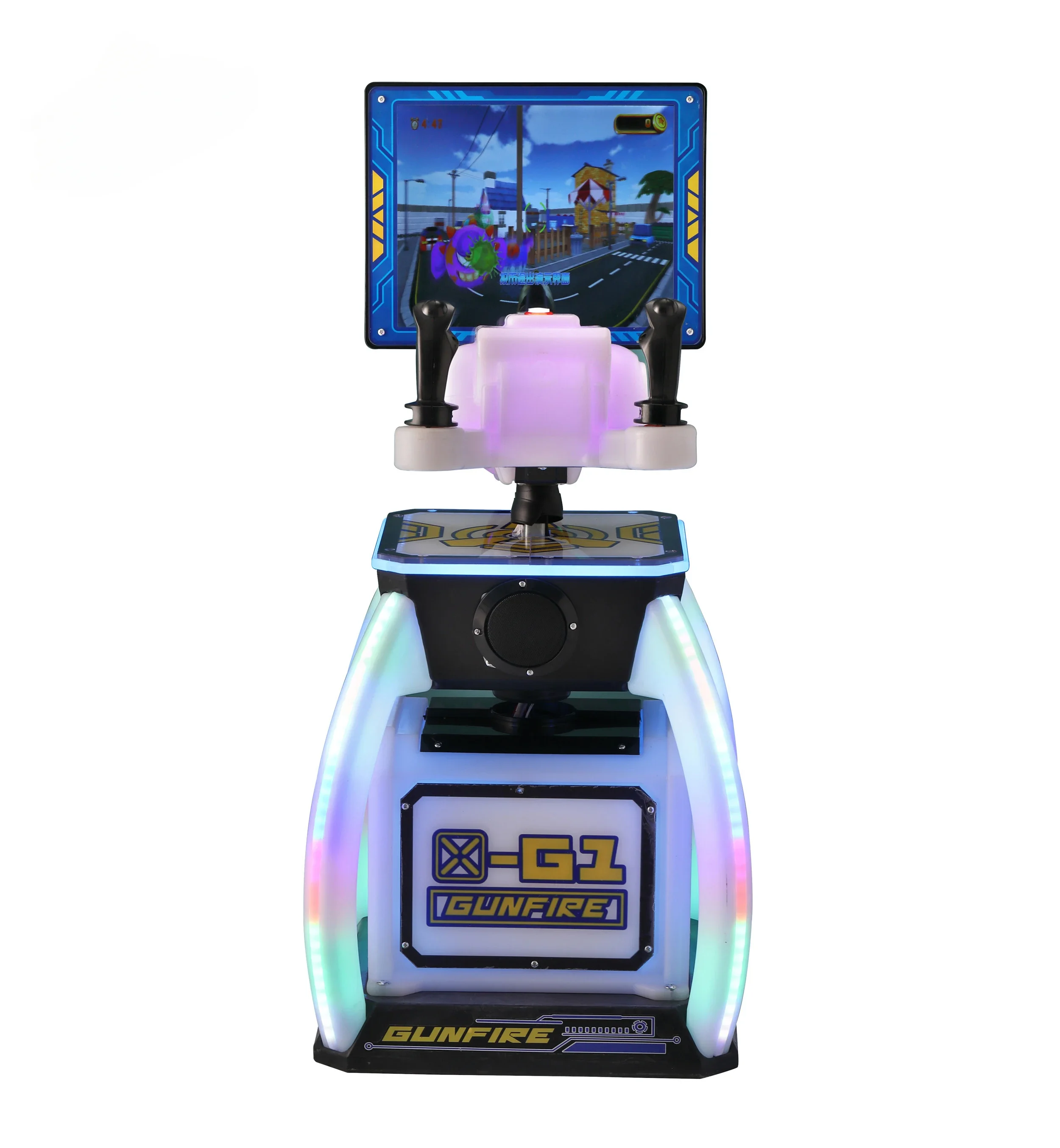 other amusement park products Virtual Reality shooting game VR Simulator 9D VR Gatling machine for kids