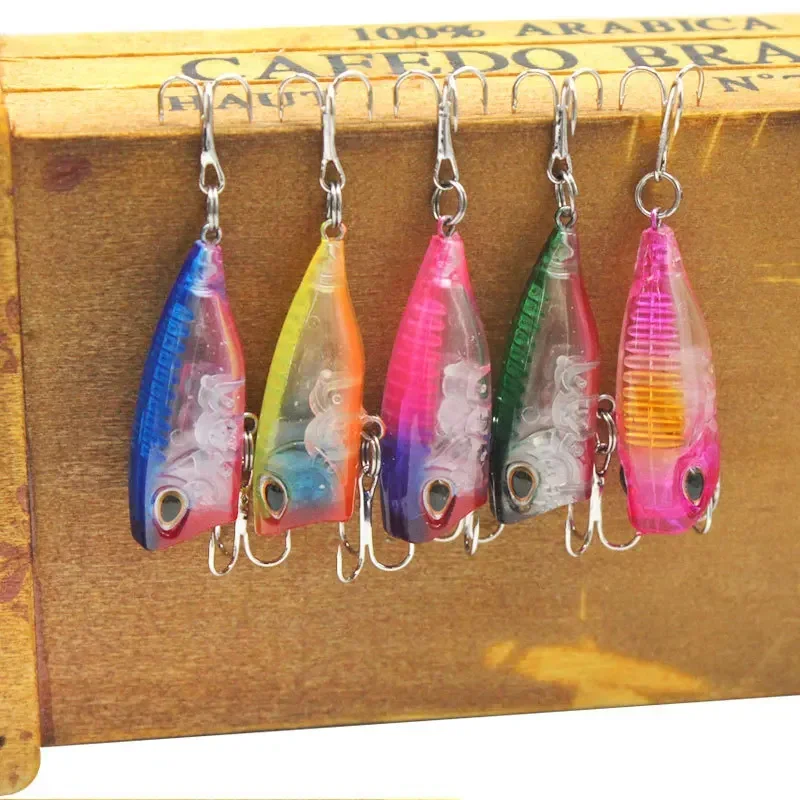 40mm/3.3g 1PCS LUYA  FALSE BAITS Hard Baits Spinner Baits Small Bobber Crawlers Surface Lures Floating Lures Perch Warbler Lures