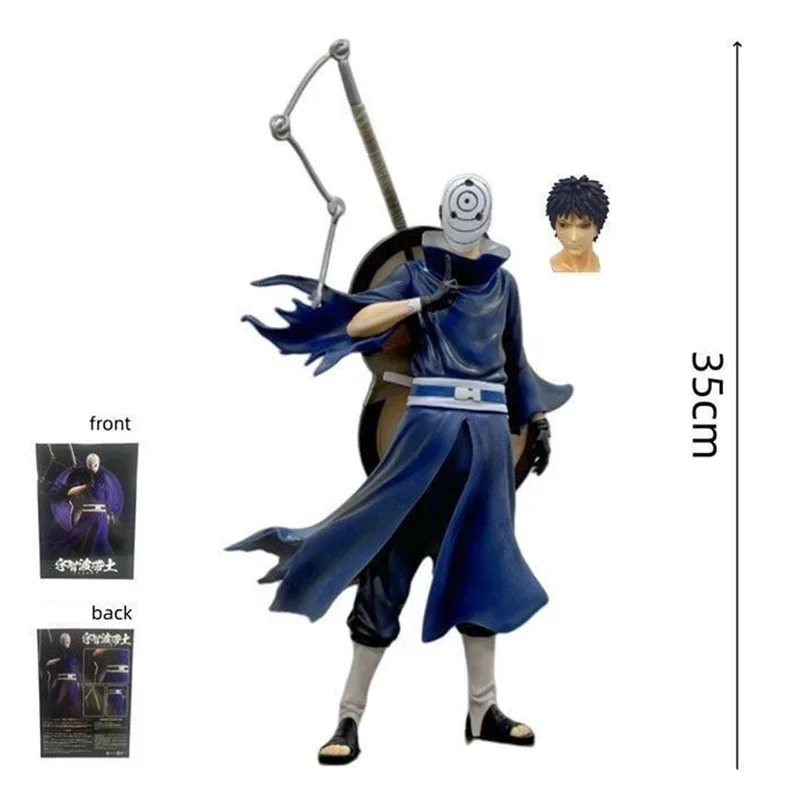 BAIDAI อะนิเมะ Obito Naruto ตุ๊กตา GK Uchiha Obito Action Figure 35 ซม.PVC Double-headed Collection ของเล่นวันเกิดตุ๊กตาของขวัญ