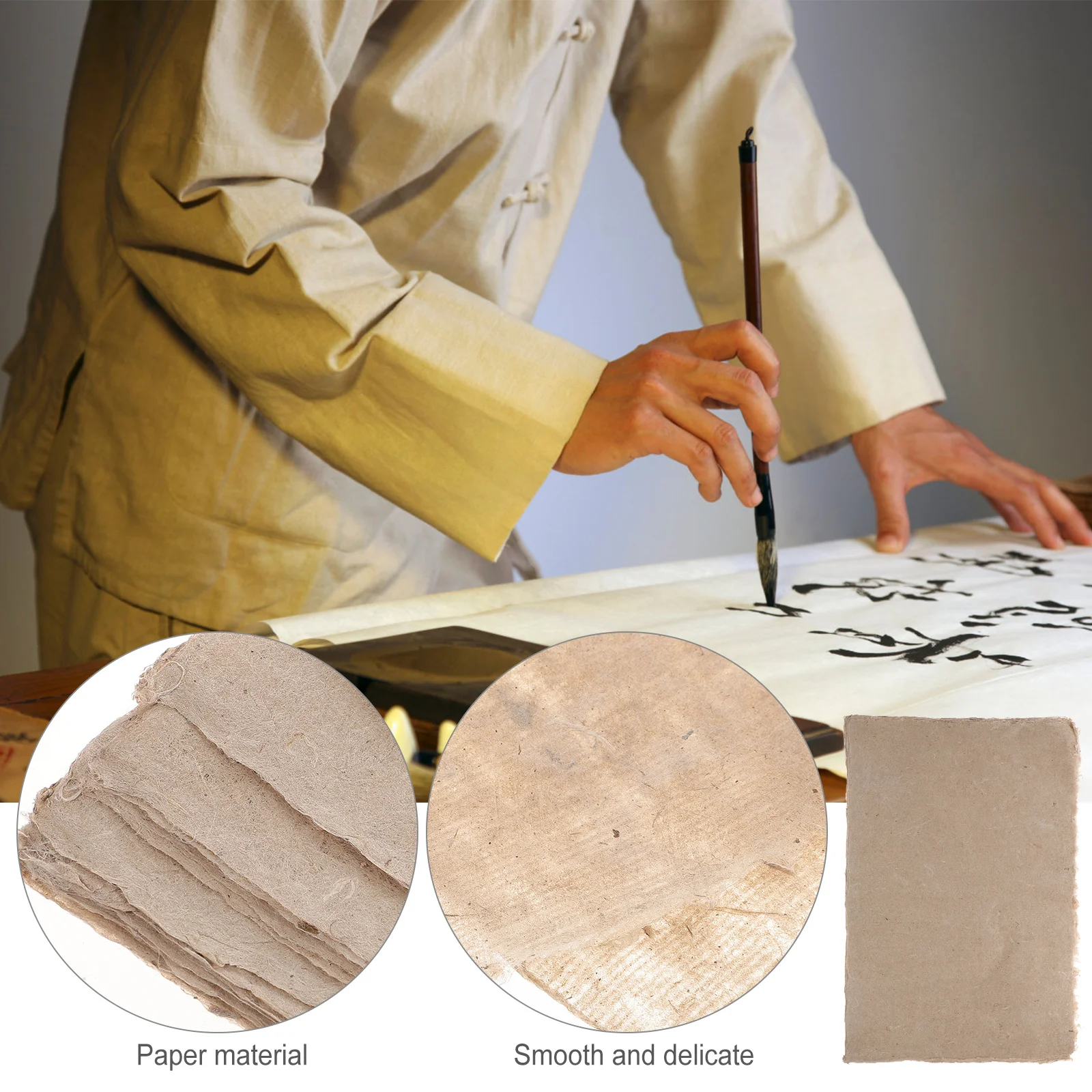 25 ورقة خمر الصينية شوان ورقة سميكة الأرز الخط ورقة المحمولة لكتابة الرسم ممارسة الخط التبعي