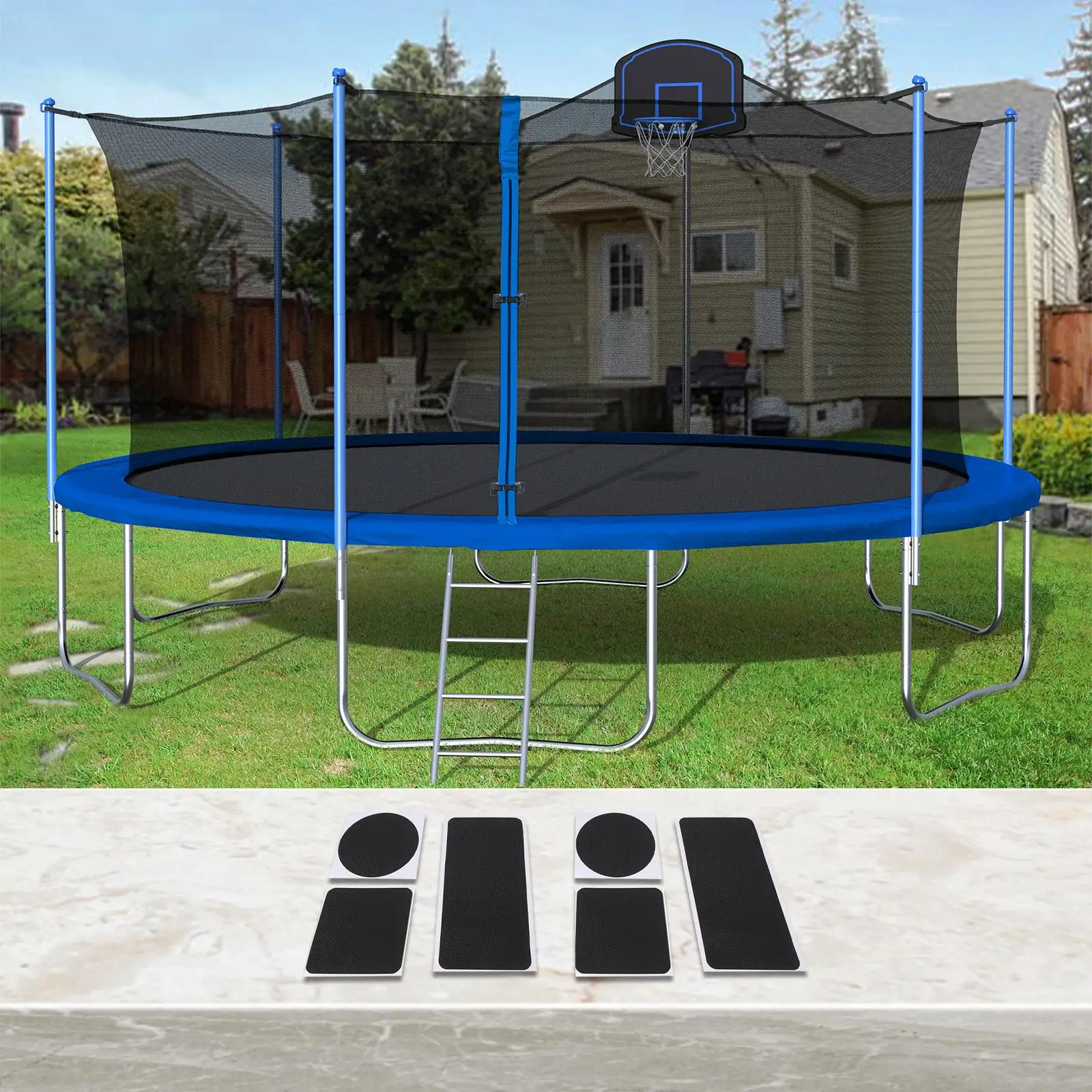 Jump Mat Repair Jump Patch Kit Compact Sizes For All Jump Mats For Outdoor Activities Easy To Use Repair Patches