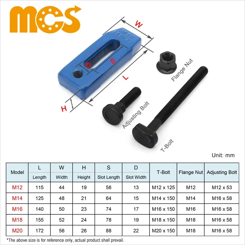 Piastra parallela regolabile M12 M14 M16 M18 M20 forgiato zigrinato temprato presslate stampaggio utensili punzonatrice Kit morsetto