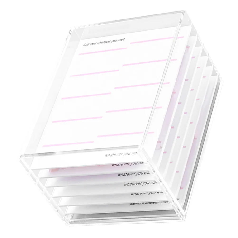 

Прозрачный 6-слойный акриловый органайзер для типсов для ногтей, портативный контейнер для маникюрных принадлежностей, практичный и прочный футляр для страз для ногтей