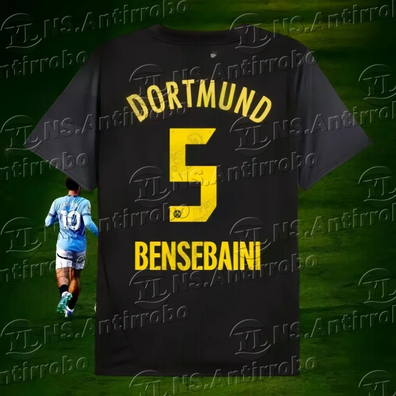 

25 Latest Football Jerseys Full Series Borussia Dortmund Away Classic Training Suit Summer Adult and Children's T-shirt