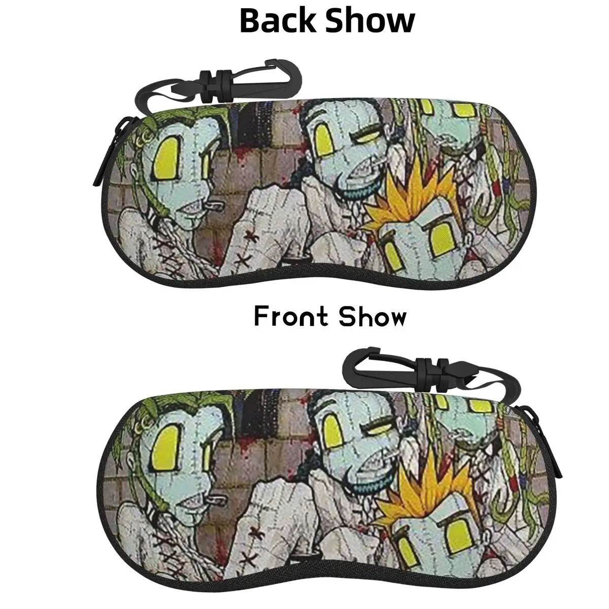 

Korn Rock Band Logo Shell Glasses Case Portable Sunglasses Box Women Men Soft Eyeglass Bag Pouch