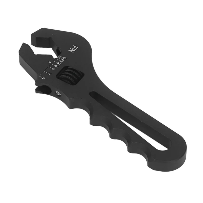 Fitting Wrench AN3-AN16 Adjustable Aluminum Lightweight Spanner Tool For Hose Adapter End Red/Black