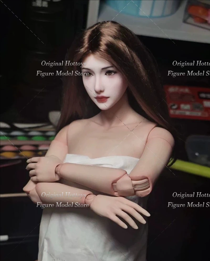 В наличии масштаб 1/6, скульптура головы солдата-женщины Zhi Ling, макияж, лысая голова, подходит для 12-дюймовой экшн-фигурки TBL Worldbox, модель тела