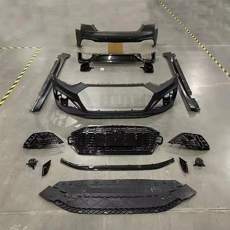 Car Bumpers Body Kit for  A5 B9 B9.5 Fit 2020 2021 2022 Year Upgrade RS5 Model with Front Bumpers Grilles