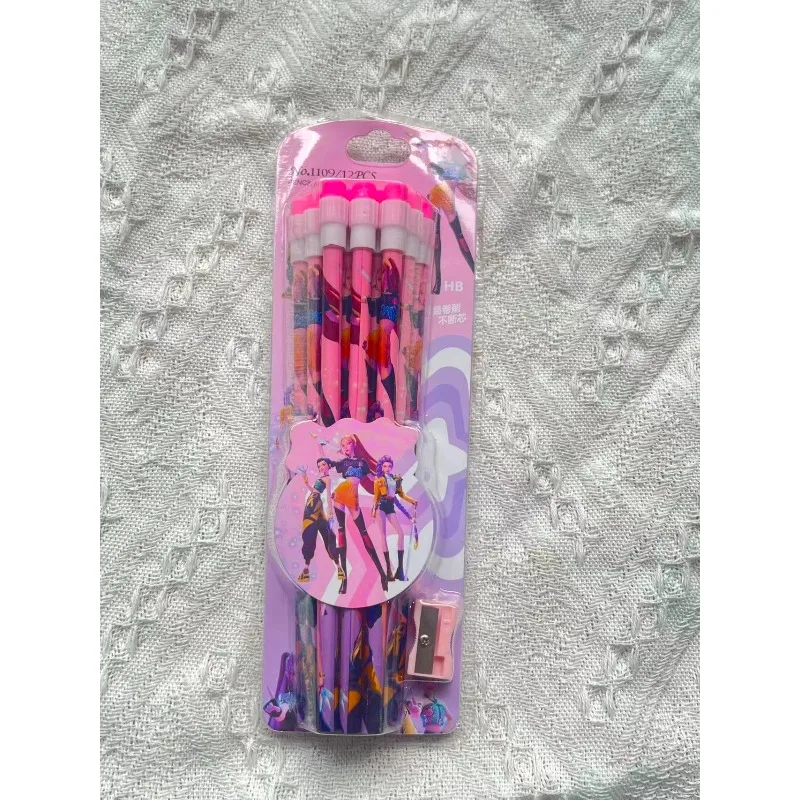 

The brand-new 12-piece K-POP hunting pencil set is highly suitable for students, and includes a pencil sharpener