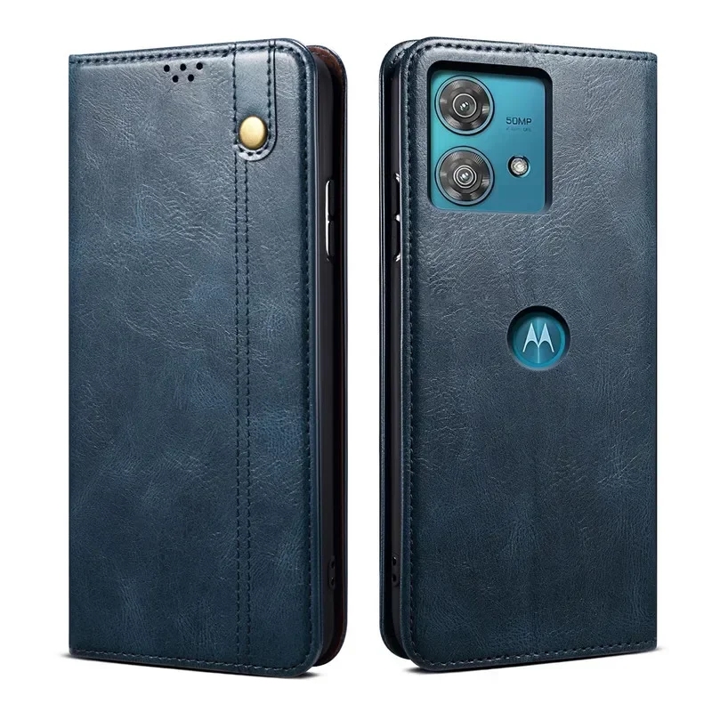 Edge50 60 Fusion 5G Leather Wallet Case For Motorola Edge 50 Pro Ultra 40 Neo Flip Cover Moto G54 G24 G84 G34 G85 G75 G55 Etui
