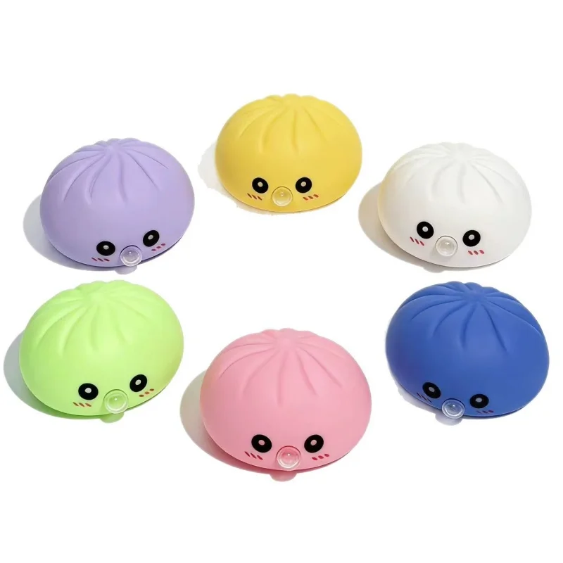 colorful-squeeze-bubble-bun-toy-with-steamer-stress-relief-squishy-emotion-bun-funny-fidget-toy-for--adults-anxiety-relief