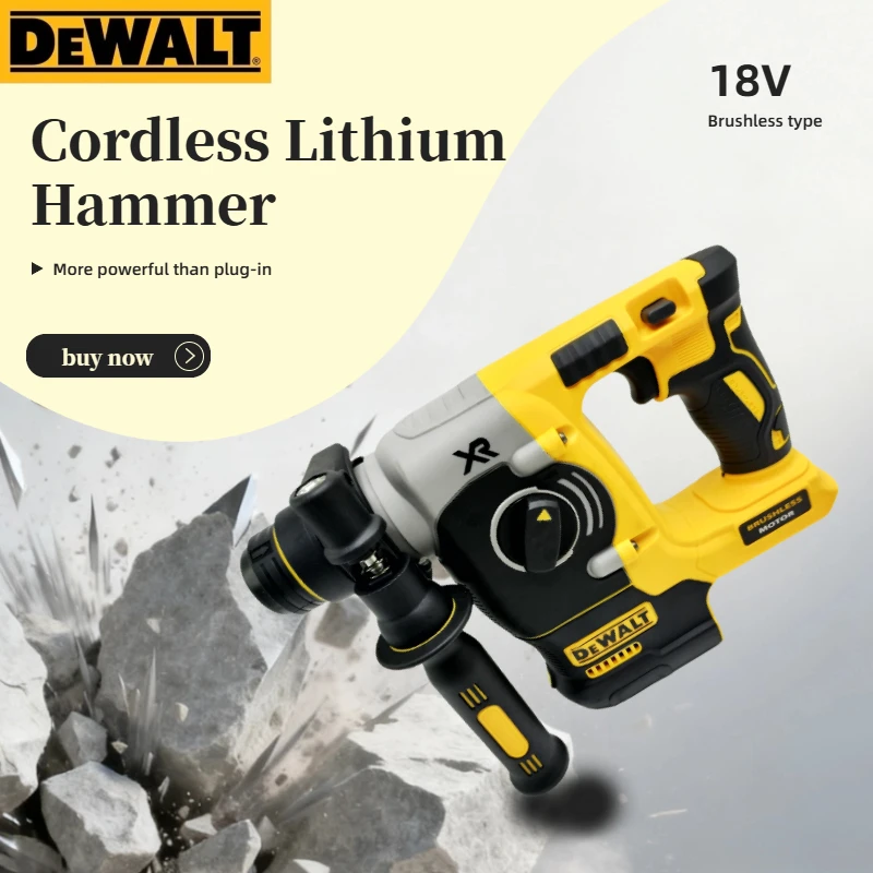 DEWALT DCH273 20V MAX Brushless SDS-PLUS Impact Hammer Drill, Cordless Power Tool (Tool Only)