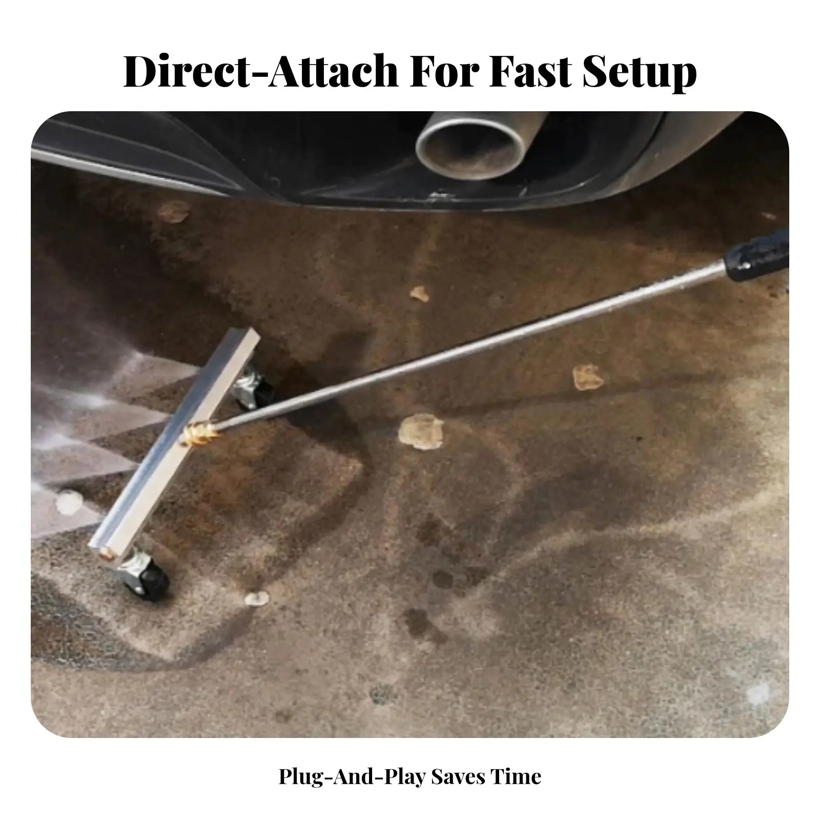 

Undercarriage Cleaner Fast Attach Car Underbody Washer Two-Function-Function Underbody Cleaner Multi-Functional for Driveways