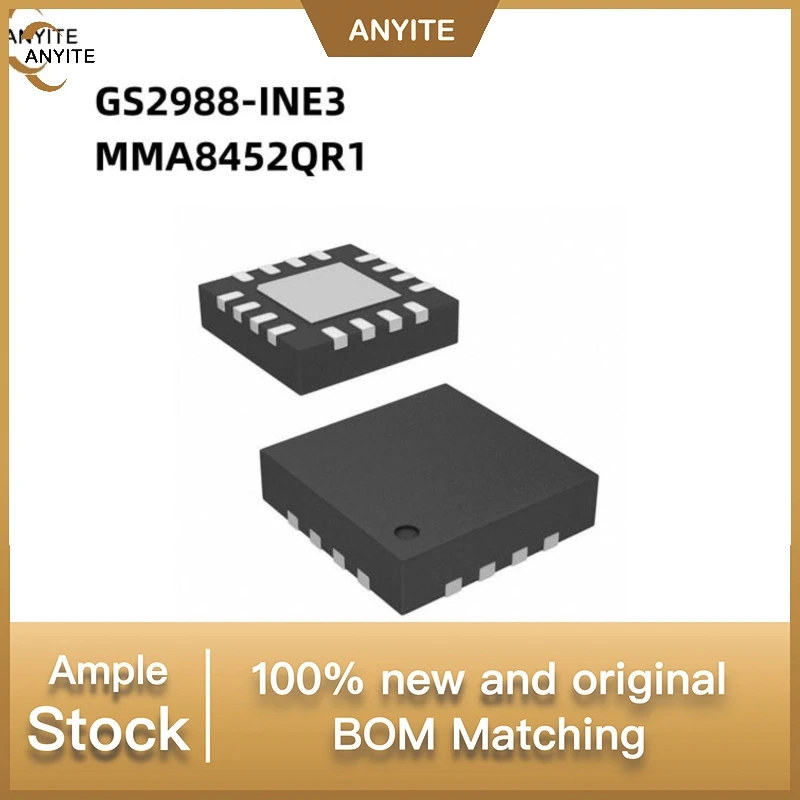 10Pcs/Lot New  GS2988-INE3  GS2988INE3 GS2988 2988   MMA8452QR1  MMA8452QR  MMA8452 8452   QFN-16