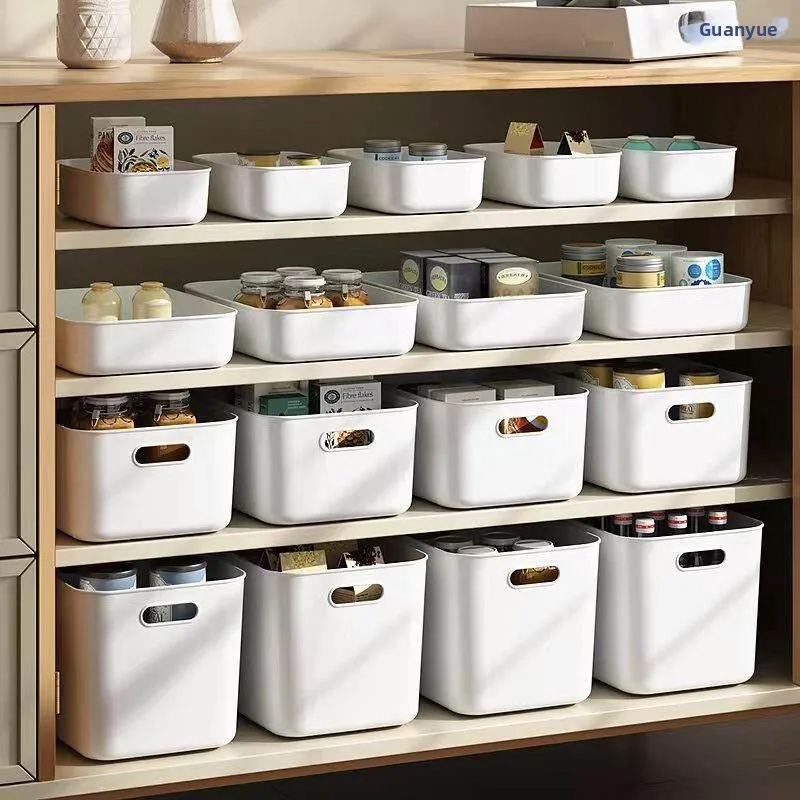 

Plastic Storage Box Kitchen Organizer Cosmetic Toy Retail Display Tray Desktop Cluttered Items Storage Basket Household