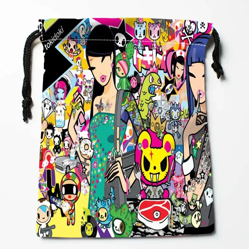 New Arrival Tokidoki Drawstring Bags Custom Storage Printed Receive Bag Type Bags  Storage Bags Size 18X22cm