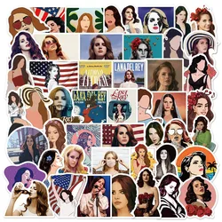 10/50PCS Singer Lana Del Rey Stickers Graffiti Decals Waterproof DIY Phone Cup Helmet Scrapbook Skateboard Sticker Classic Toys