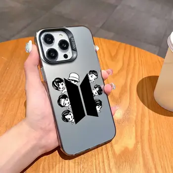 Etui na telefon HOT BAND B-BT2 1 FUNDA do iPhone'a 12 11 13 14 15 16 Max Pro Plus Mini w kolorze srebrnym 6 best sales etui na airpody bt21 - №6