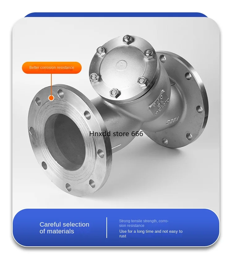 304/316L stainless steel flanged Y-type filter