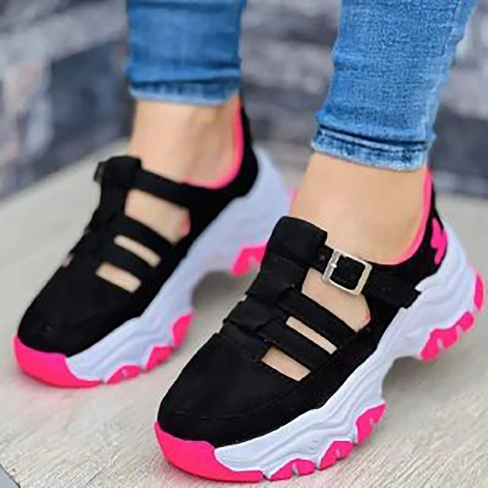 Womens Flat Working Shoes Breathable Mesh Walking Shoes Gift for Christmas Birthday New Year