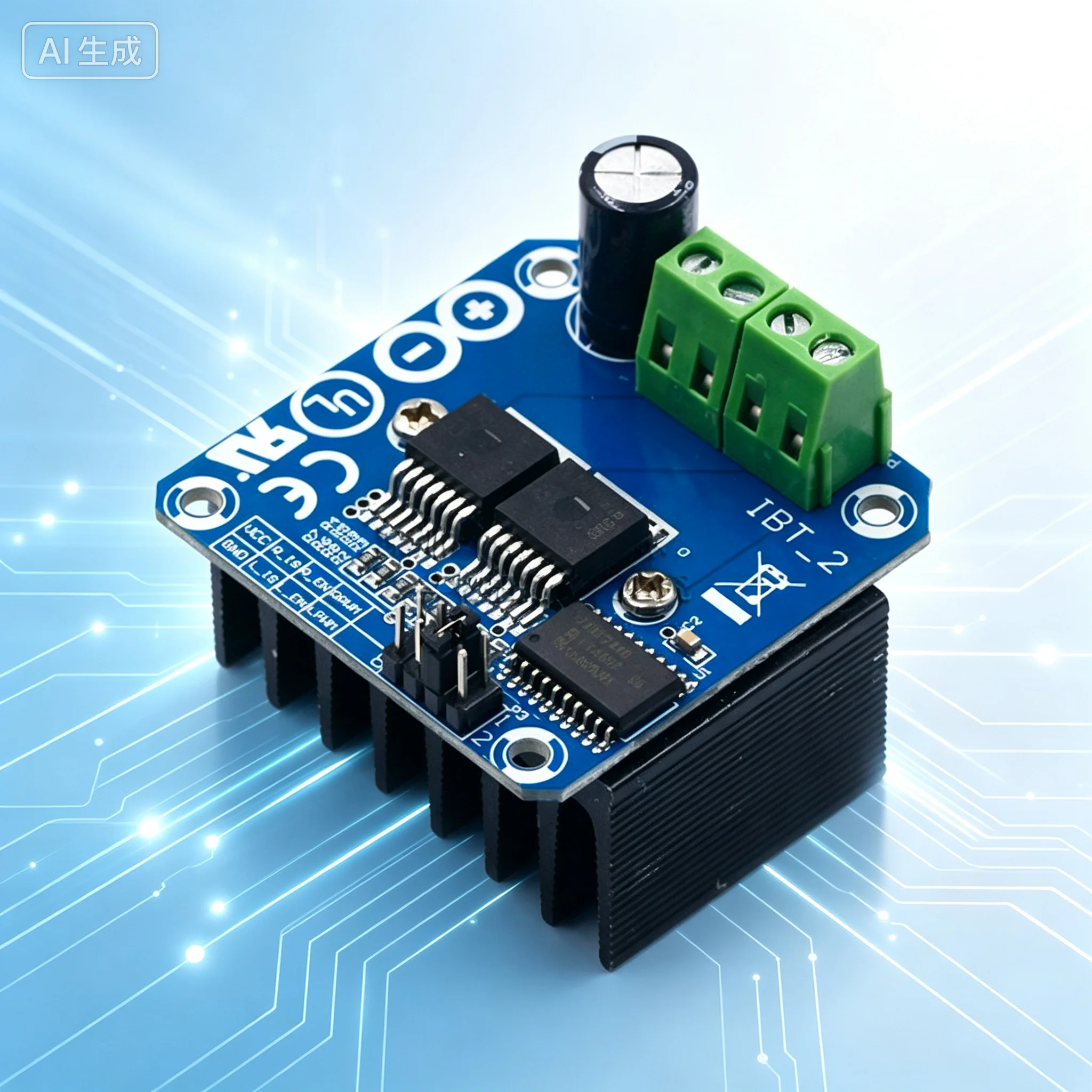 for BTS7960 High Current Motor Driver Module,43A Current Limiting Control  2pcs