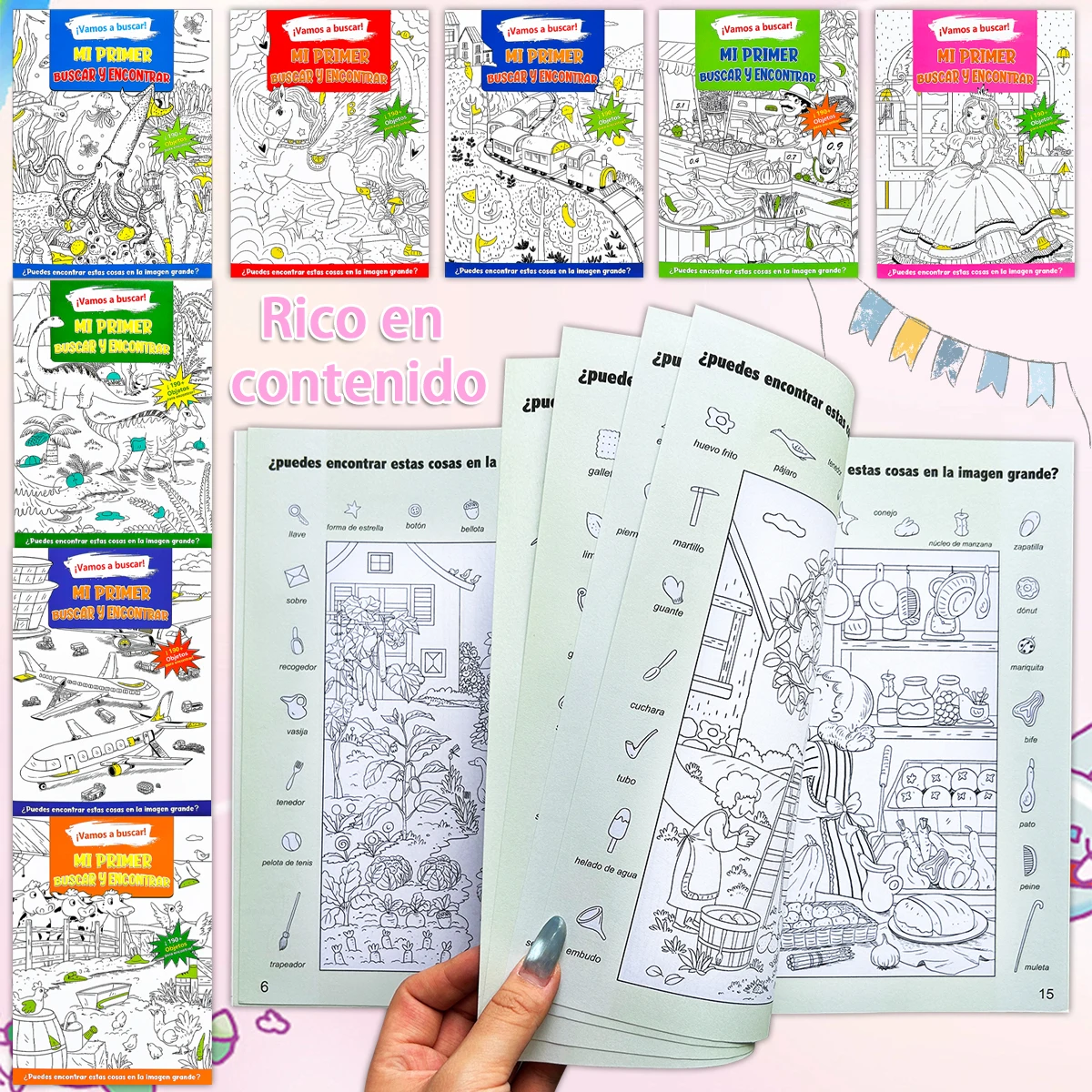 Spanish search games can improve attention and observation skills. Attention training, parent-child interaction