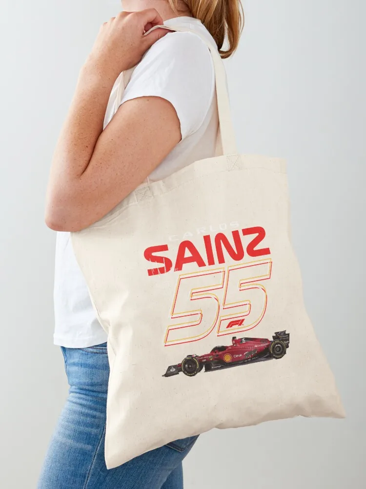 Awesome First Day Carlos Sainz Carlos Sainz Cute Photographic Tote Bag sacs de shopping Canvas Tote Bag