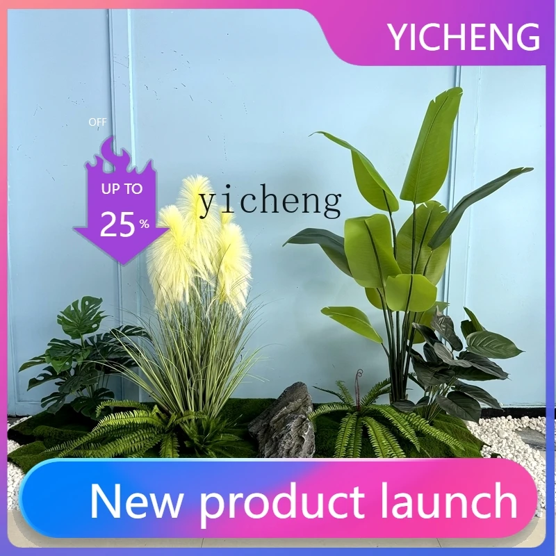 

LYY Artificial Green Landscaping Combination Landscape Tree Balcony Window Staircase Corner Office Landscaping Tree