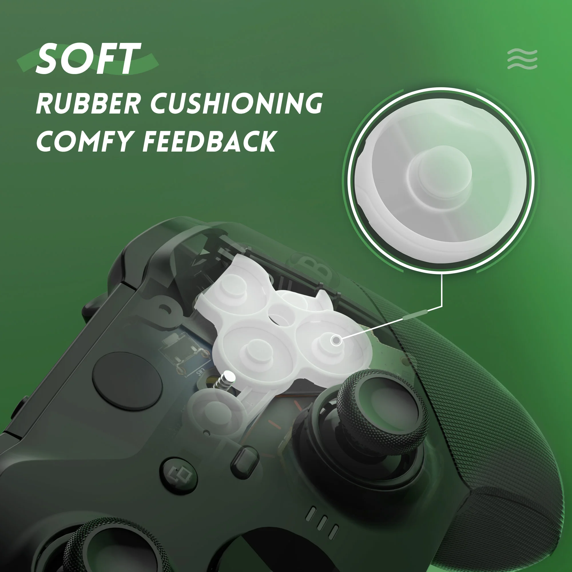 eXtremeRate ABXY Clicky Kit dla kontrolera Xbox Elite Series 2 Core (model 1797), zestaw przycisków myszy Clicky Kit Action Buttons Clicky Kit — zdjęcie produktu 6