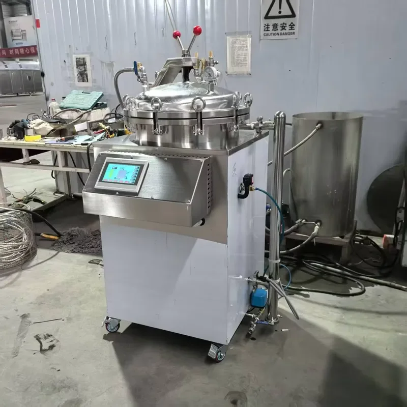 Stainless Steel Food Autoclave Sterilizer High Temperature Bottle Back Pressure Sterilization Machine for Home and Commercial