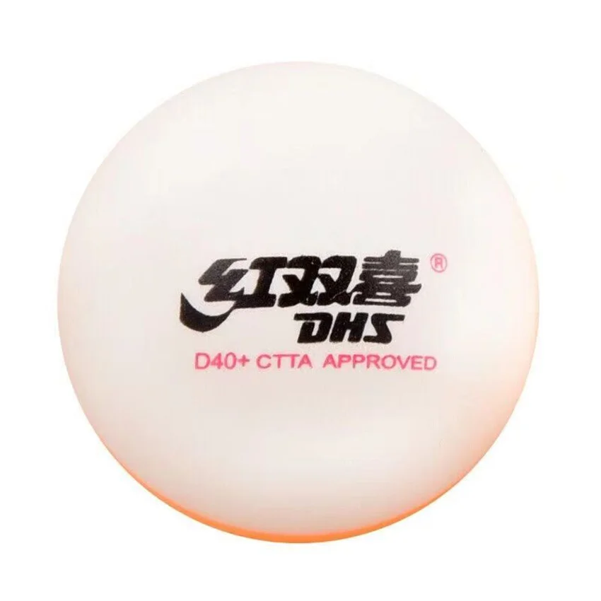 DHS Table Tennis Balls D40+ Top New Material Yellow and White Double Color Ping Pong Balls For Competition