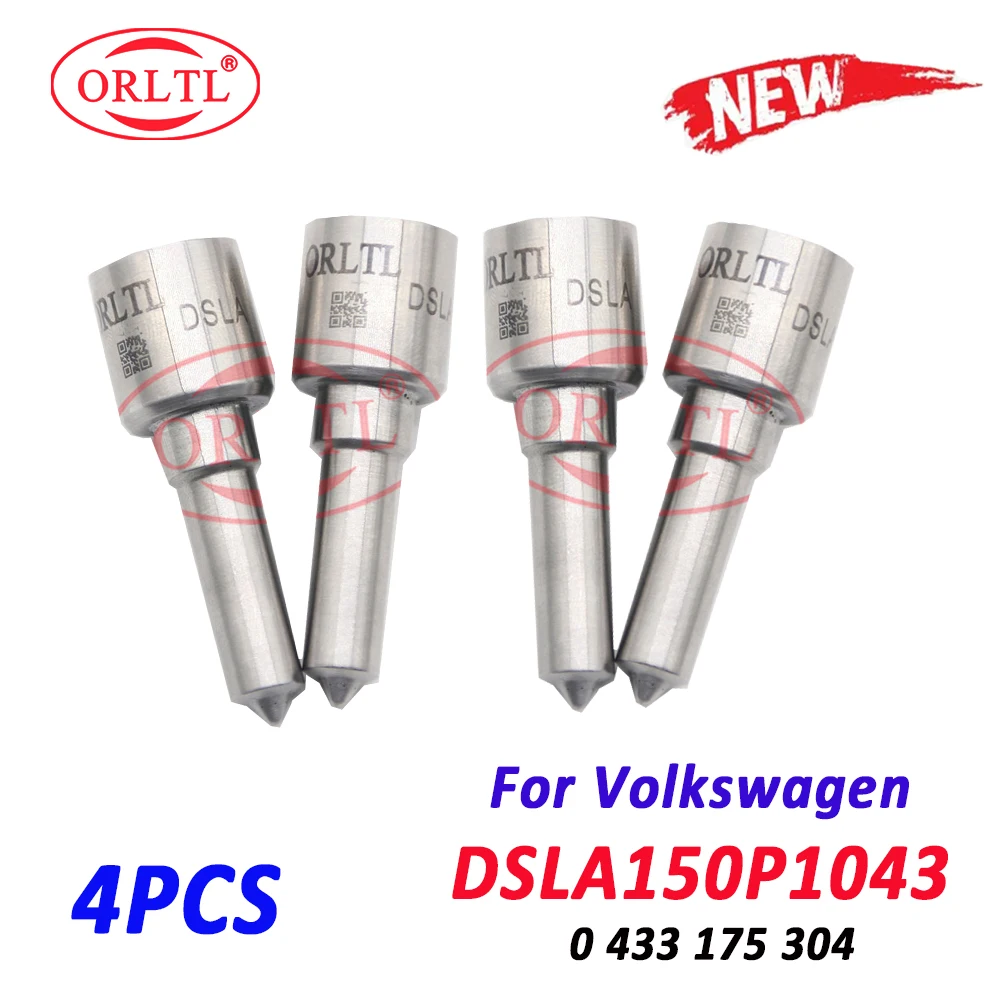 4PCS ORLTL Fuel Injector Nozzle DSLA150P1043 0433175304 Sprayer DSLA 150 P 1043 for Volkswagen 0414720028 0414720039 0414720021