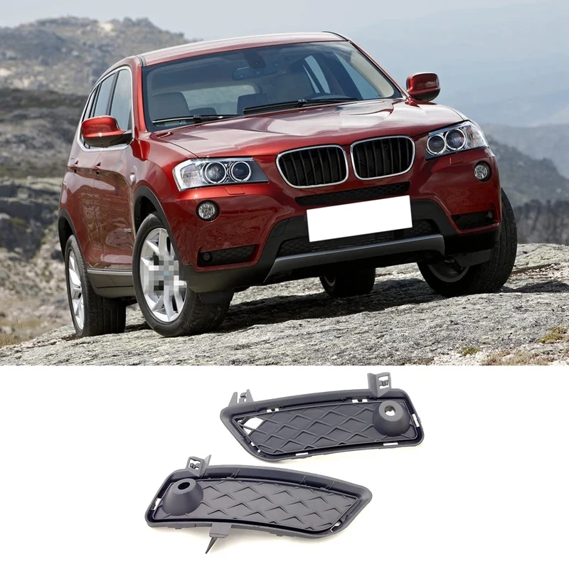 Rejilla delantera para parachoques de coche, Panel embellecedor para Bmw X3, F25, 20I, 28I, 51117249596, 51117249595