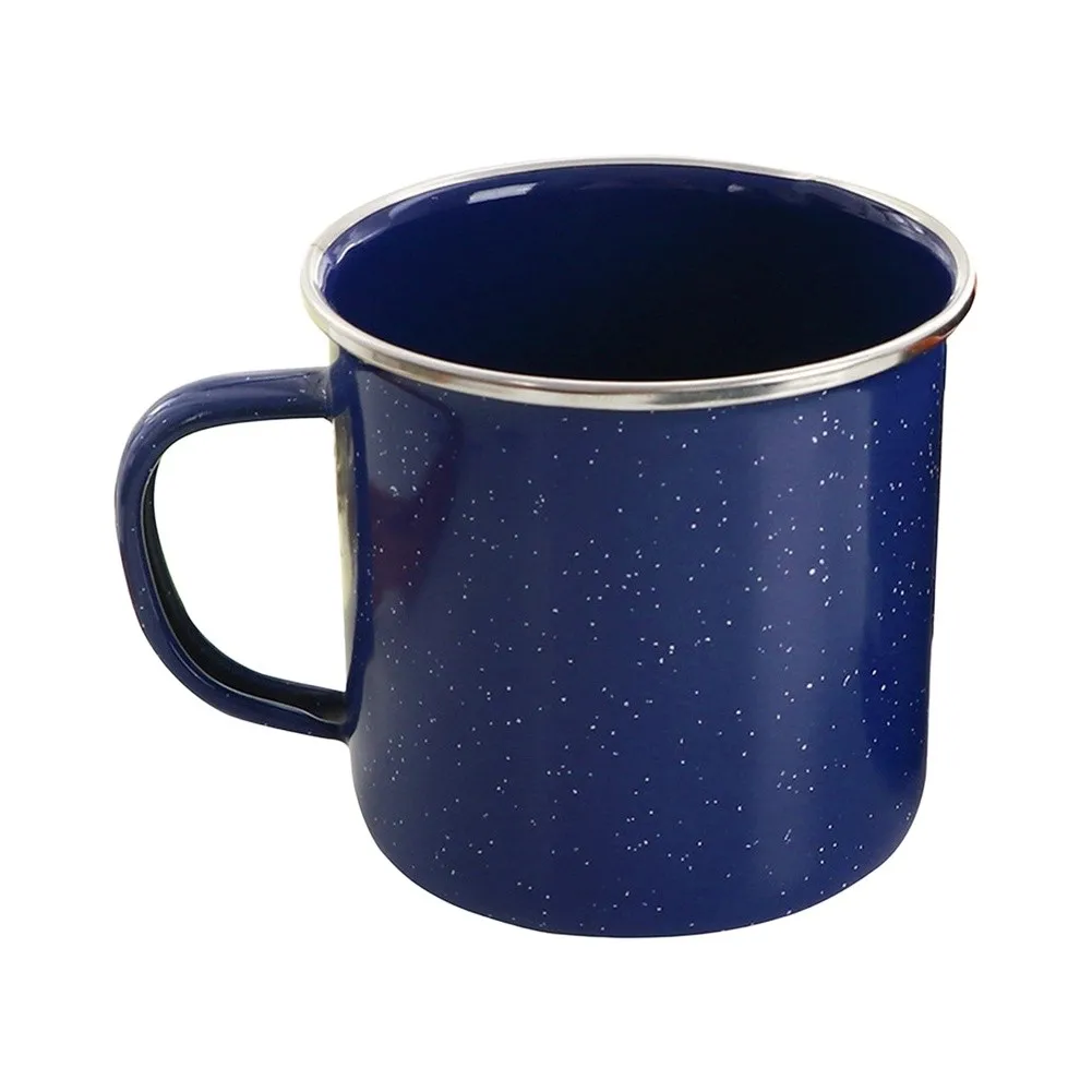 330ml Enamel Cup With Handle For Campfire Use Supporting Drinks And Basic Cooking Like Soup Or Eggs During Adventures