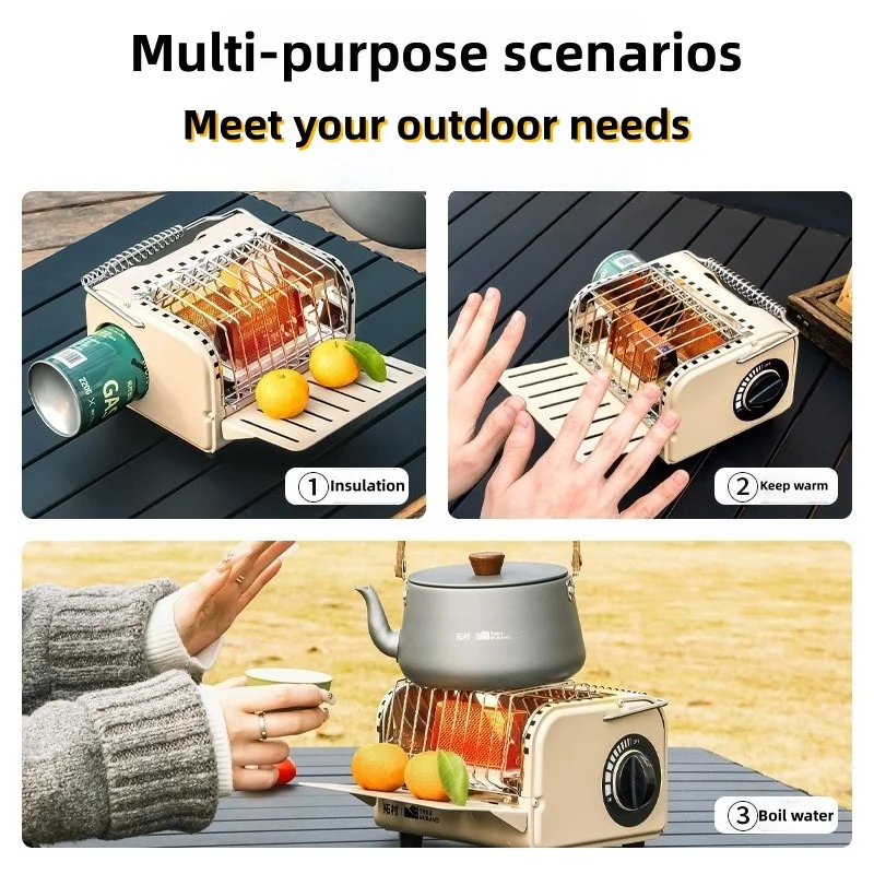متعددة الوظائف التخييم خيمة موقد المحمولة موقد التدفئة متعددة الوظائف خيمة موقد للتخييم الظهر الهروب في الهواء الطلق #6