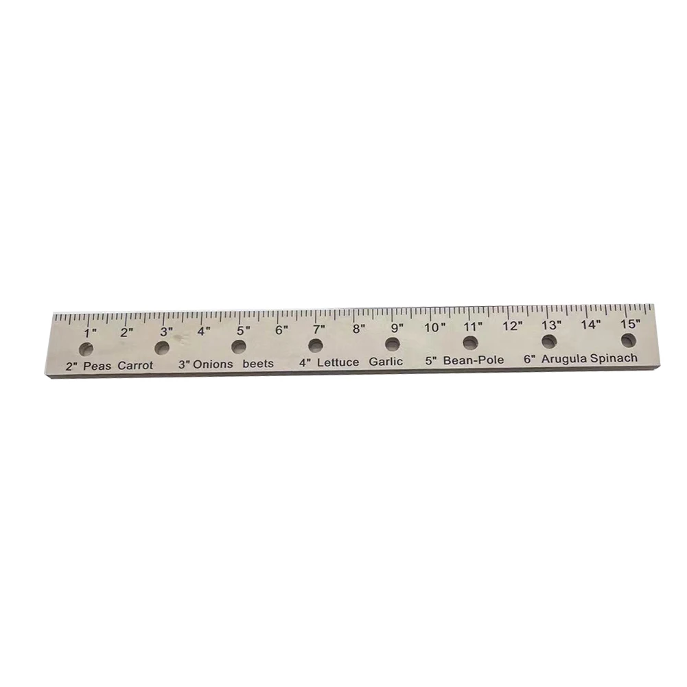 1PC Plant Ruler Wood For Garden Foldable Wooden Plant Ruler With 2 Accessories Holes Spacer Tool