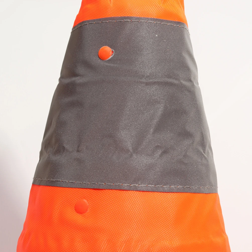 

1pc Foldable Road Cone Reflective LED Light AAA Batteries Rubber Base Traffic Safety Sporting Events Plastic Roadblock