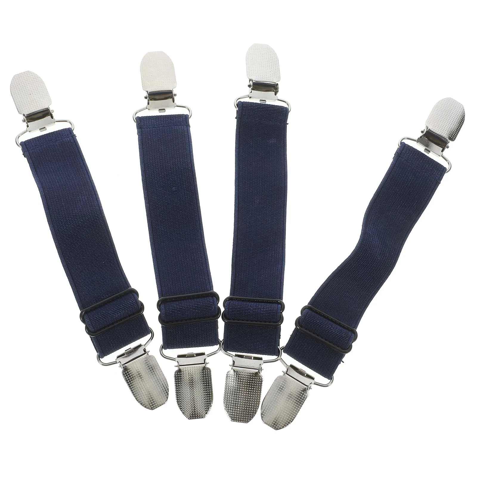 4pcs Pants Clips Adjustable Elastic Fasteners Windproof Snow Cycling Motorcycling Outdoor Trousers Fixing Tool Holder