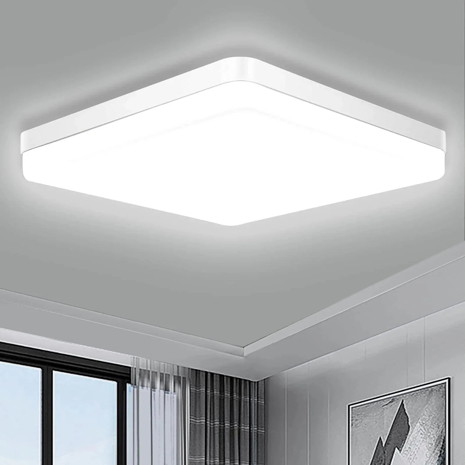 IRALAN Modern Ceiling LED Light  3 mode Color Temperature Dimmable Easy To Install   For Bath Room, Balcony Home Appliance