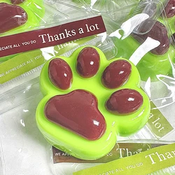 Kawaii Ultra Soft Silicone Chocolate Big Cat Claw Toy Slow Rebound Decompression Pinching Toy Reduce Stress Kids Toys Gifts