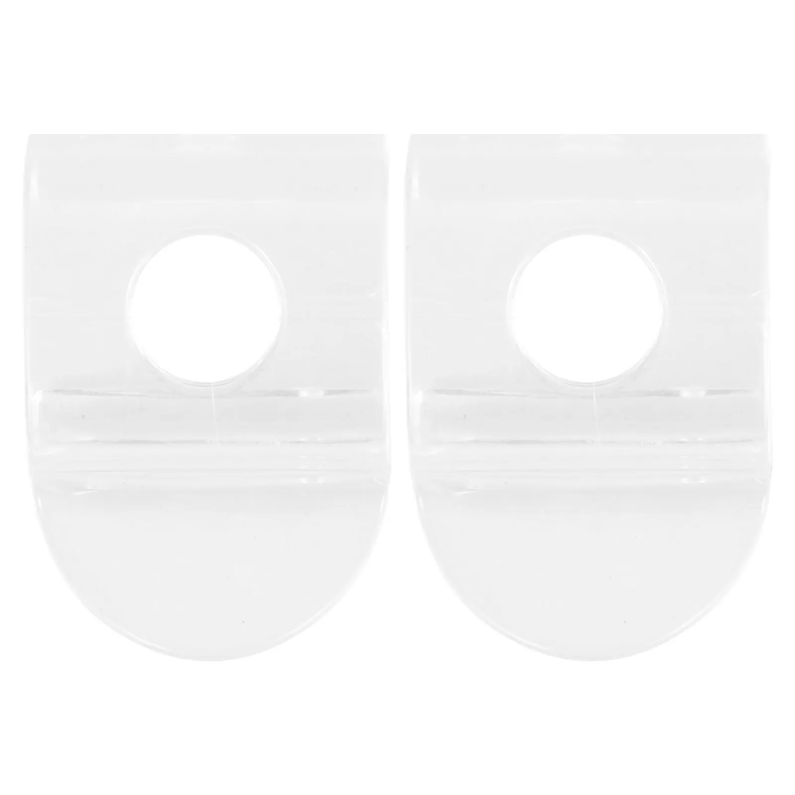 

2pcs 1 Pair Transparent Valance Fixing Clips Roller Shade Handles Clear Blind Curtain Clamps Cordless Shade Pulls Window Blinds