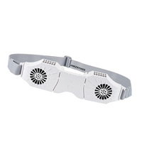 Dual Vent Waistband Fan With Adjustable Belt - 8000 Mah 3 Speed 4-12h Working Time,portable Wearable Cooling Unit