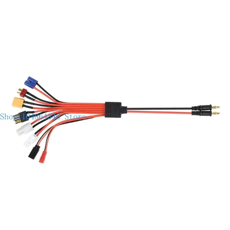 652F High Safety Banana Plugs to FUTABA,EC3,XT60 Splitter Insulated Cables Reliable Power Distribution for Remote Applications